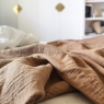 Drap housse Craie gingembre