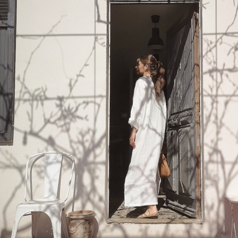 Tunique longue Nomade Ecru