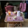 Set de table LJH Tabac/Lilas